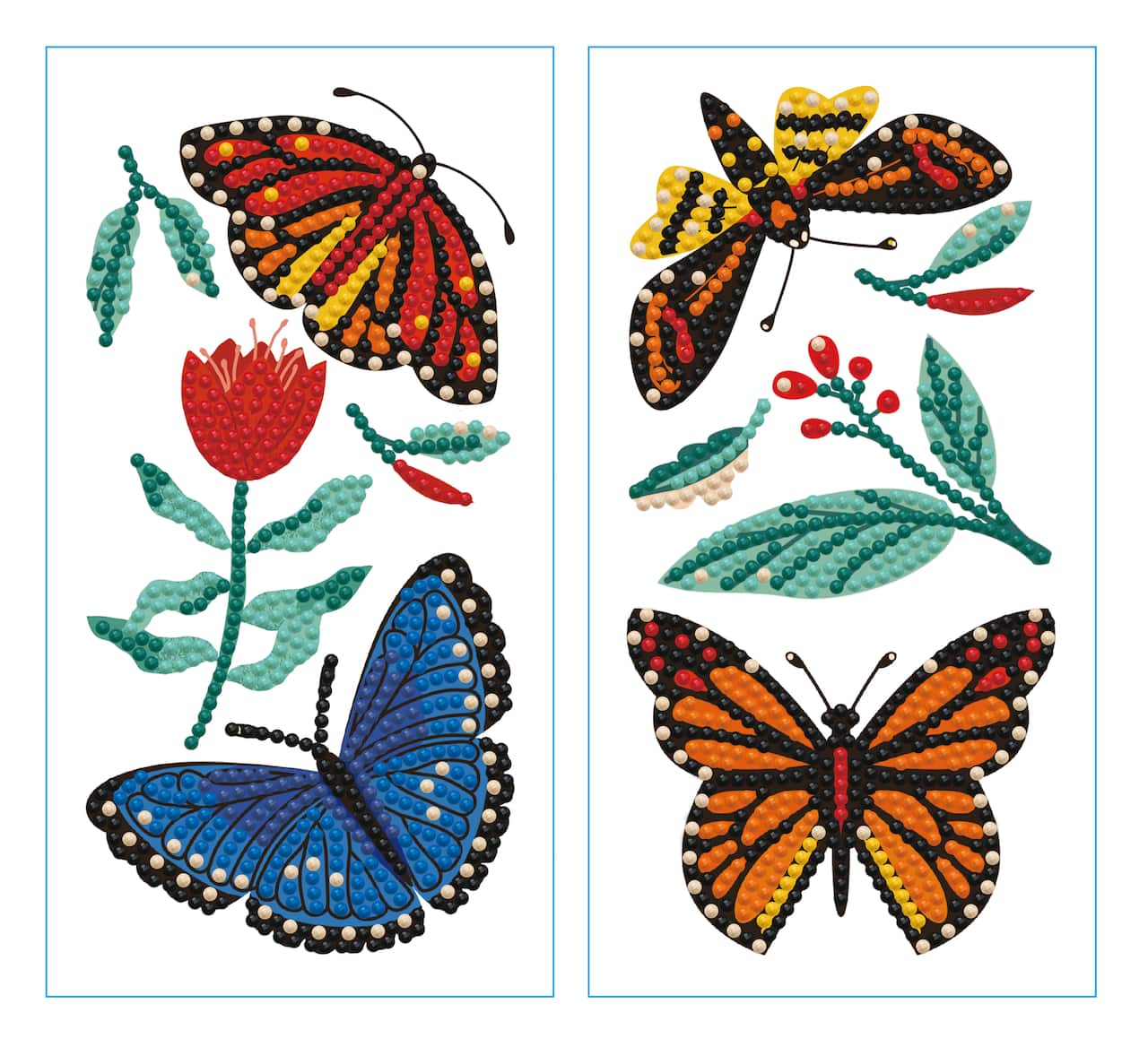 Diamond Dotz® Butterfly Days Pair Iron-On 'n' Dot Kit
